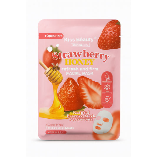 Mască facială cu Căpșuni și Miere Kiss Beauty – 30 g 1380-07F