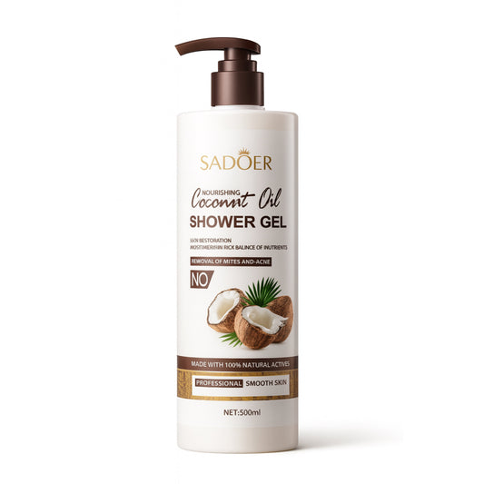 Gel de duș cu ulei de cocos Sadoer 500 ml.  SD90534