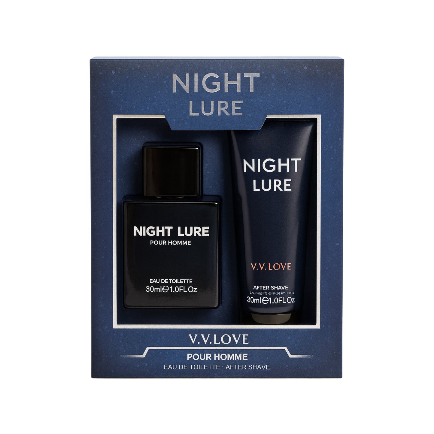 V.V. LOVE Night Lure Pour Homme Eau de Toilette și un After Shave