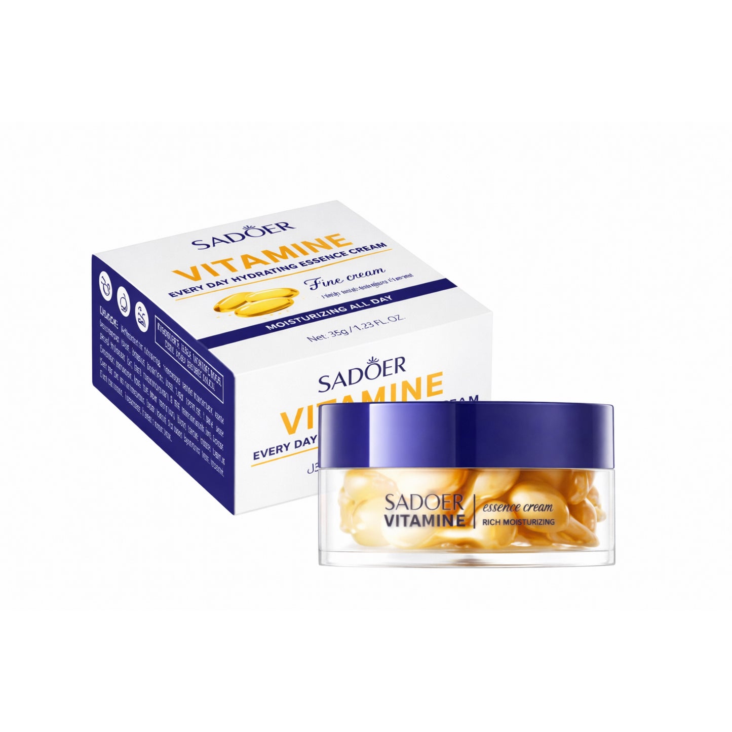 SER PENTRU CONTURUL OCHILOR CU VITAMINA E SADOER SD00515 30buc