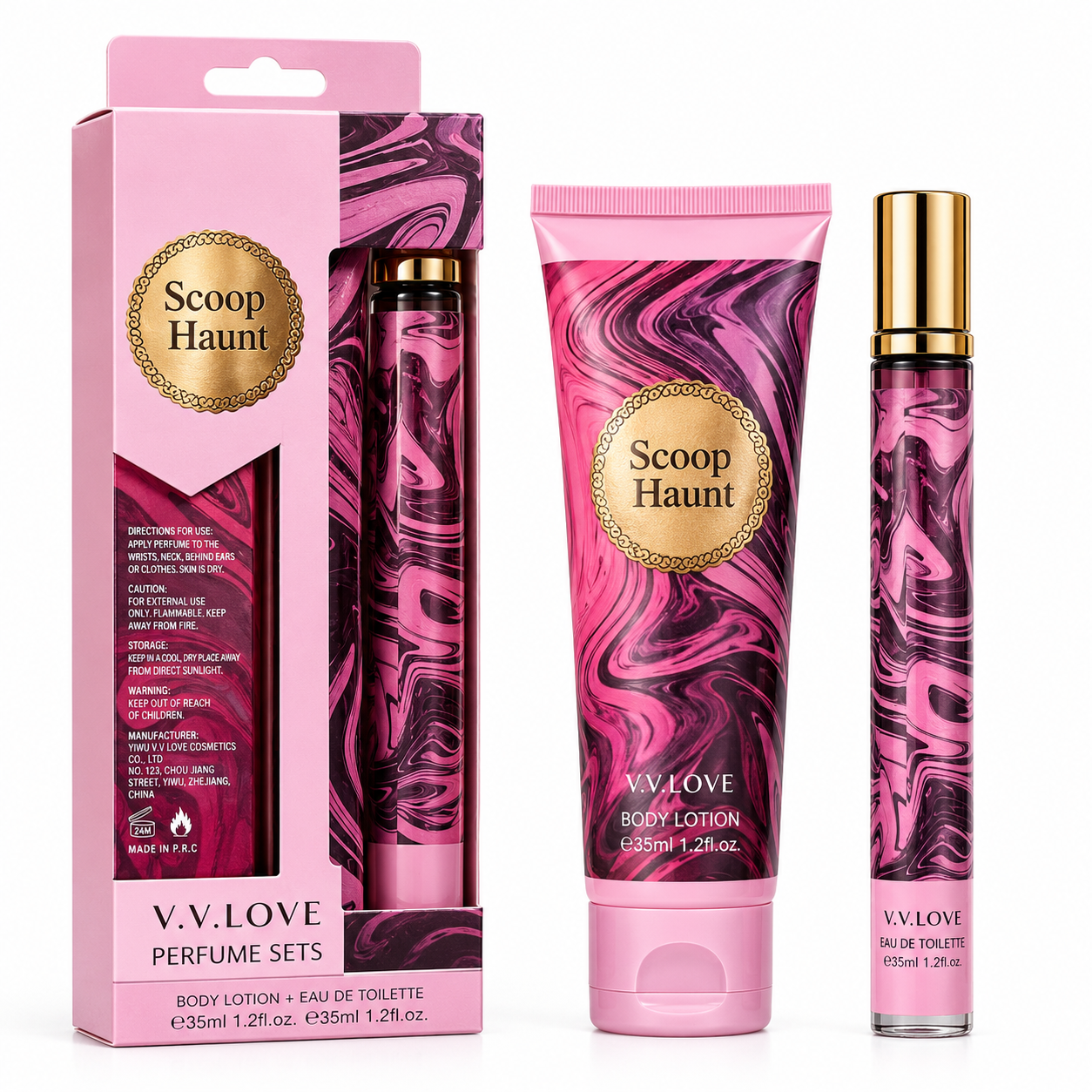 V.V. LOVE SCOOP HAUNT SET CADOU – EAU DE TOILETTE 35 ML + LOȚIUNE DE CORP 35 ML