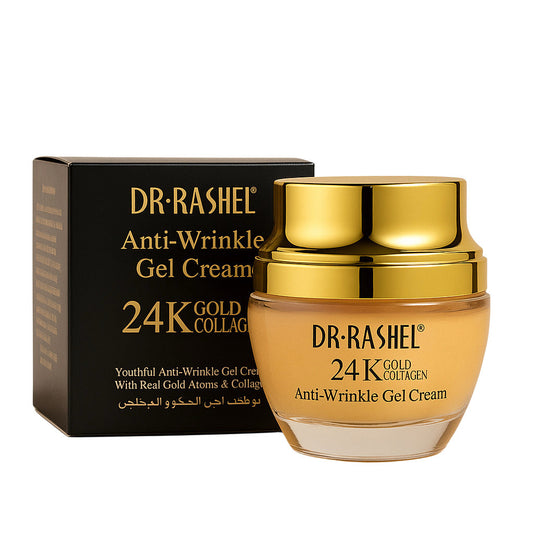 Crema Anti-Aging cu aur si colagen - Dr Rashel 24K Gold & Collagen Anti-Wrinkle Gel Cream - 50.   DRL1178
