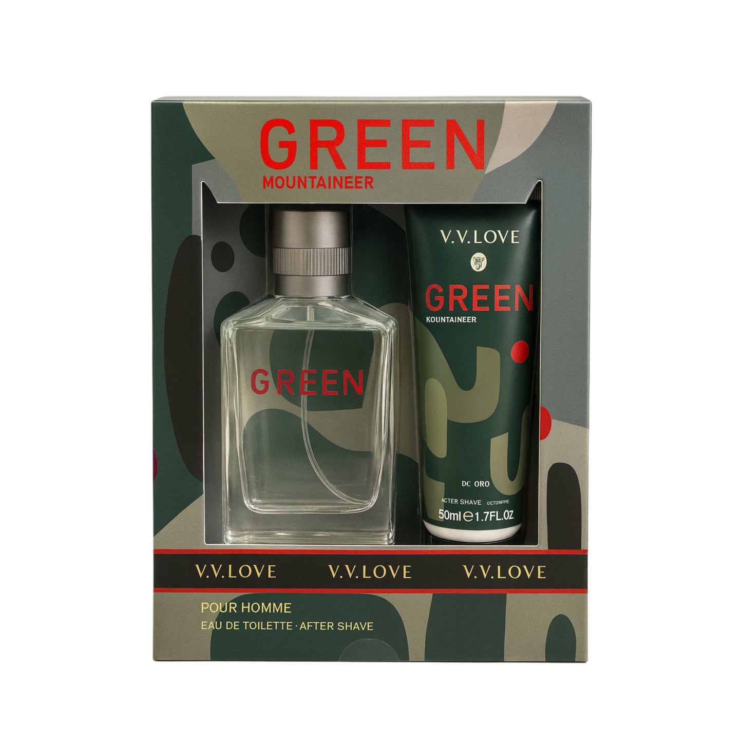 V.V. LOVE Green Mountaineer Pour Homme Eau de Toilette și un After Shave