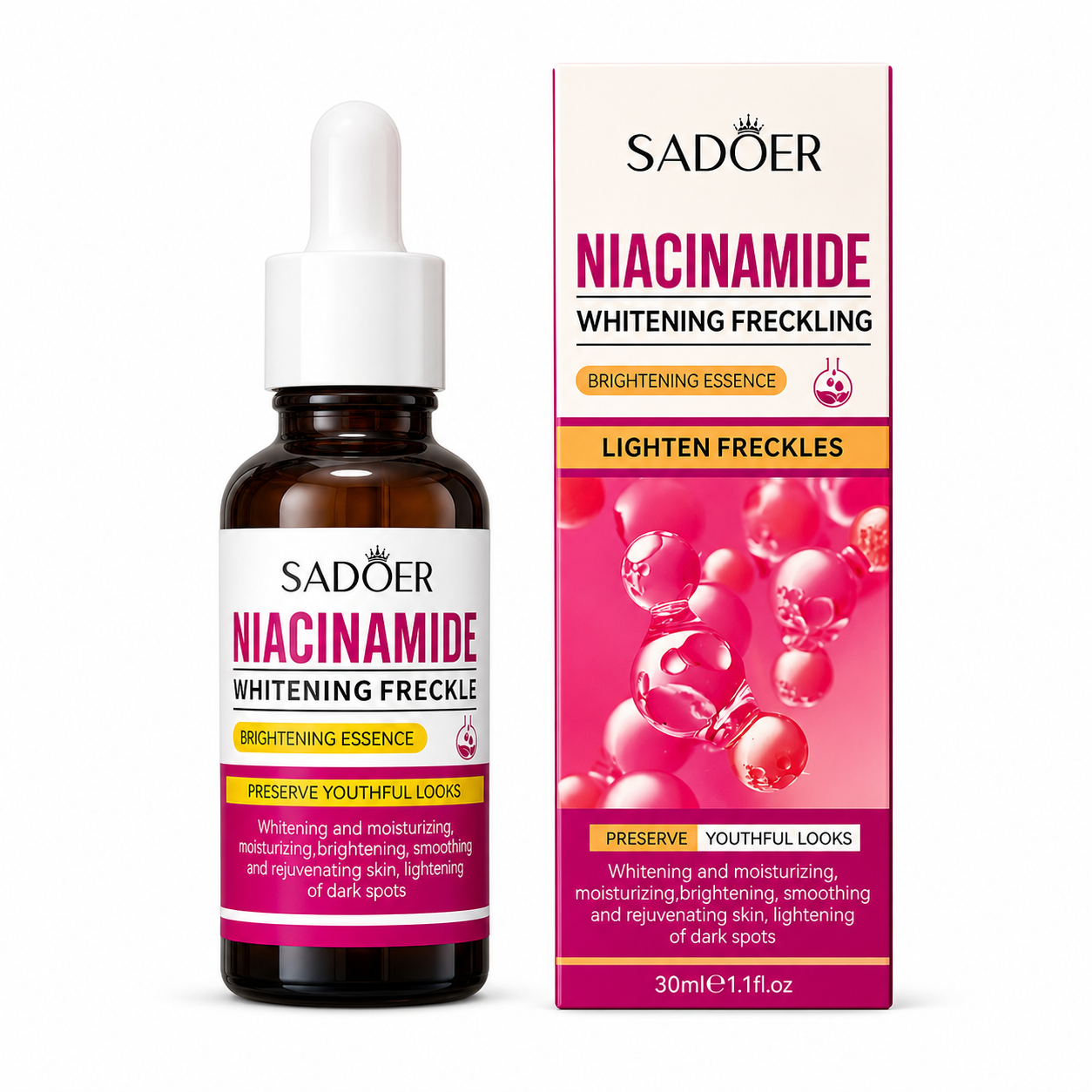 SADOER Niacinamide Whitening Freckle Essence 30ml
