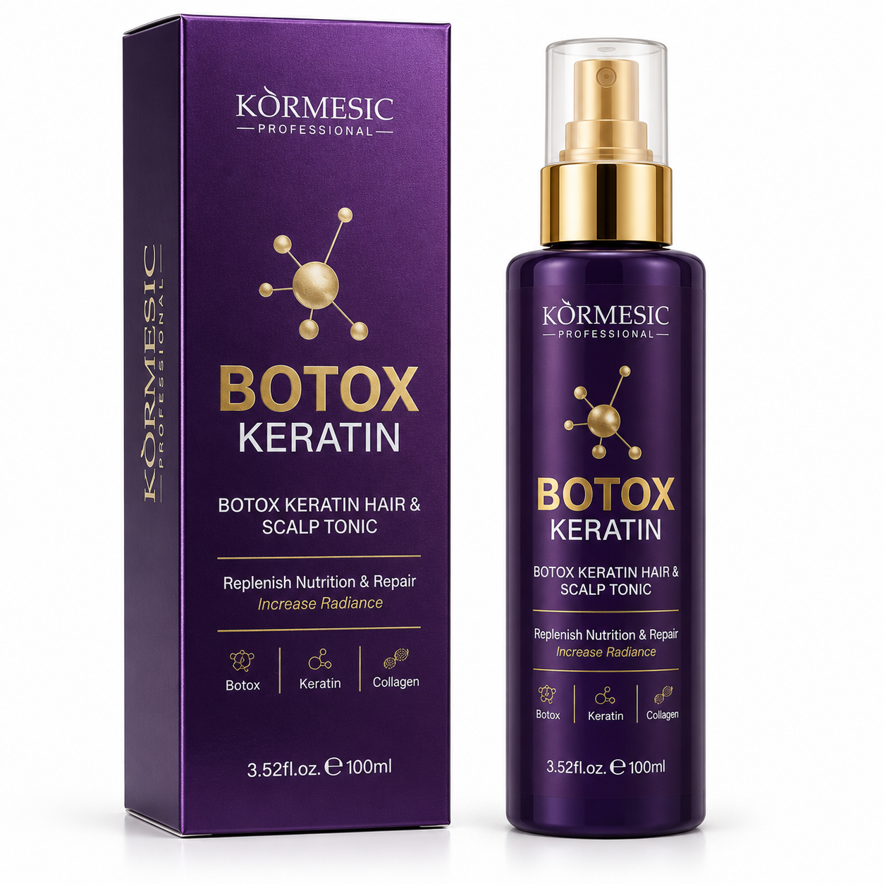 KÖRMESIC BOTOX KERATIN – TONIC PENTRU PĂR ȘI SCALP 100 ML