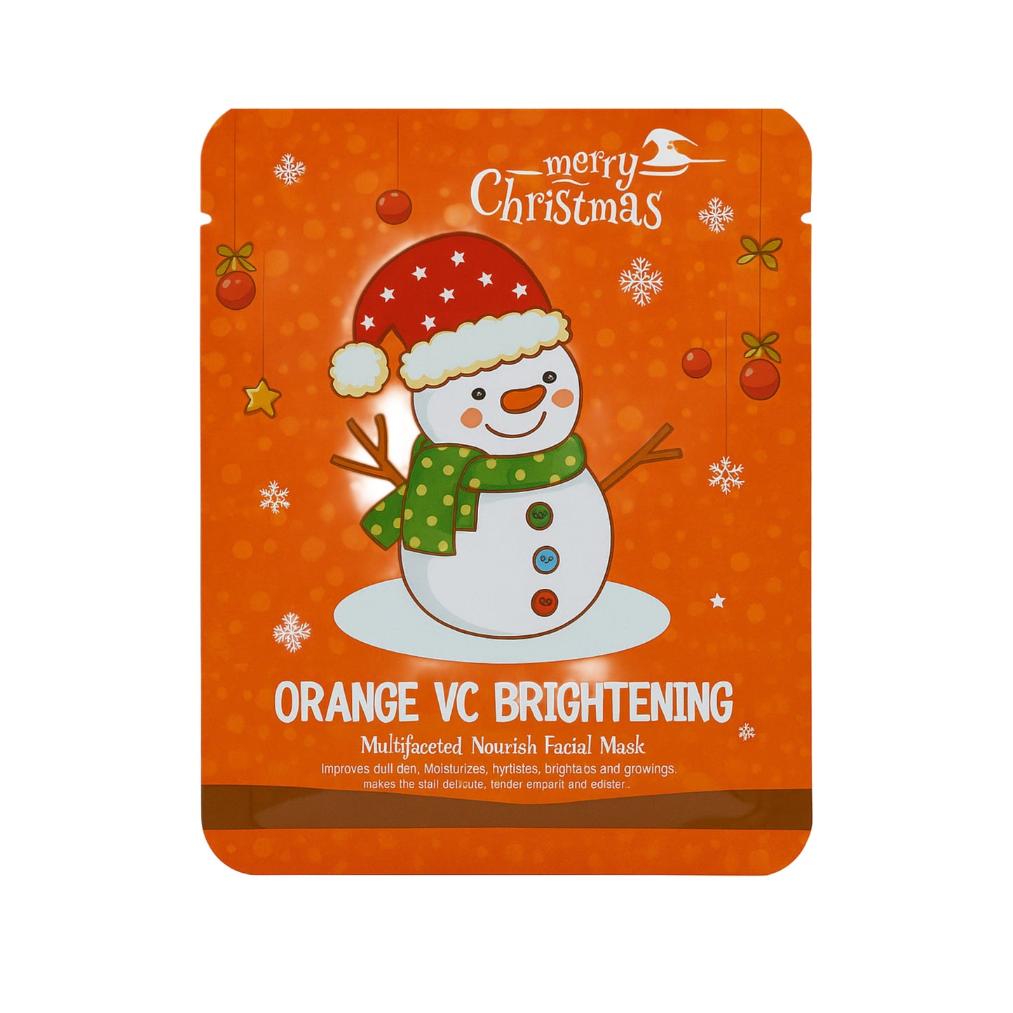 SADOER Mască facială iluminatoare cu Vitamina C și extract de portocale – Ediție de Crăciun 🎄✨