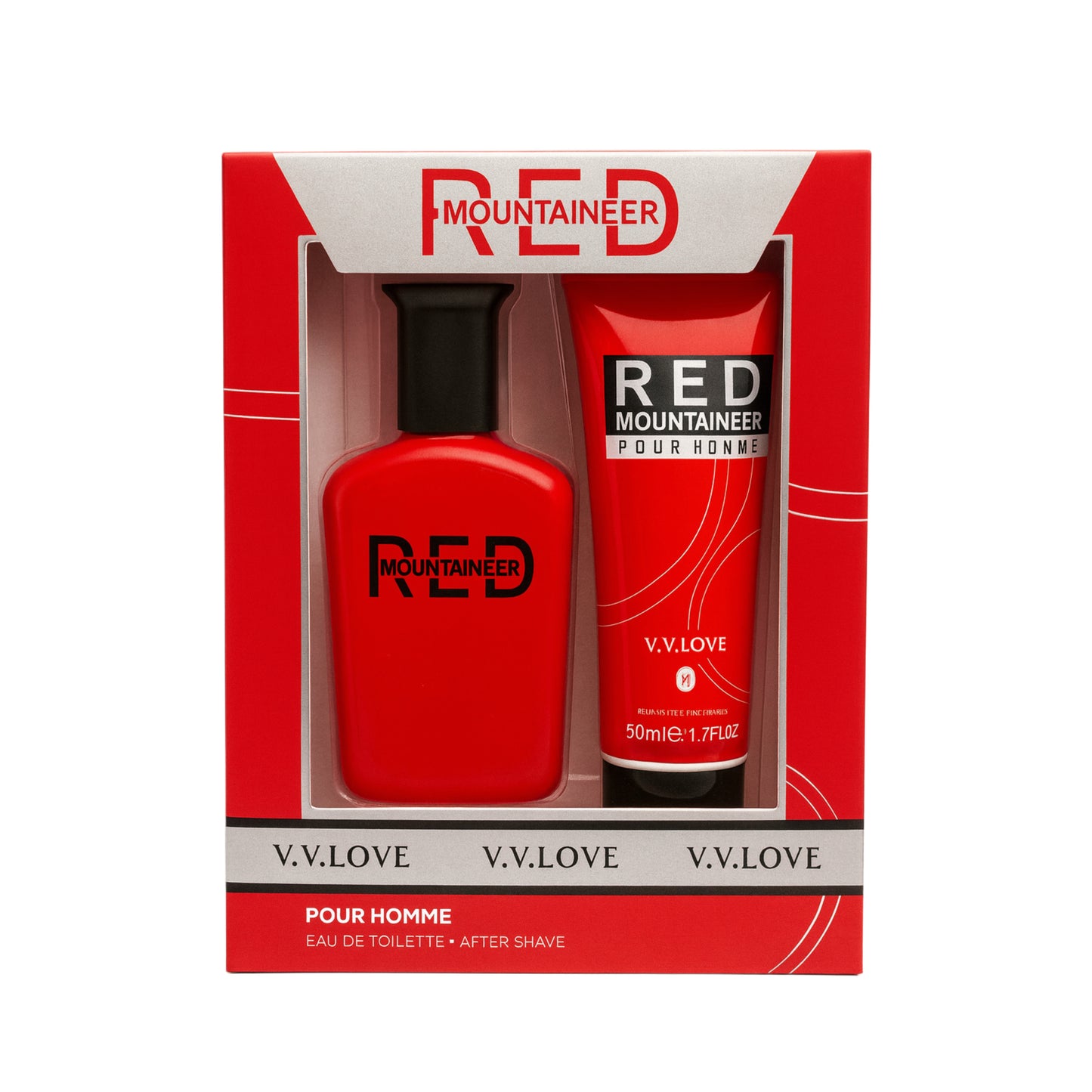 V.V. LOVE Red Mountaineer Pour Homme Eau de Toilette și un After Shave