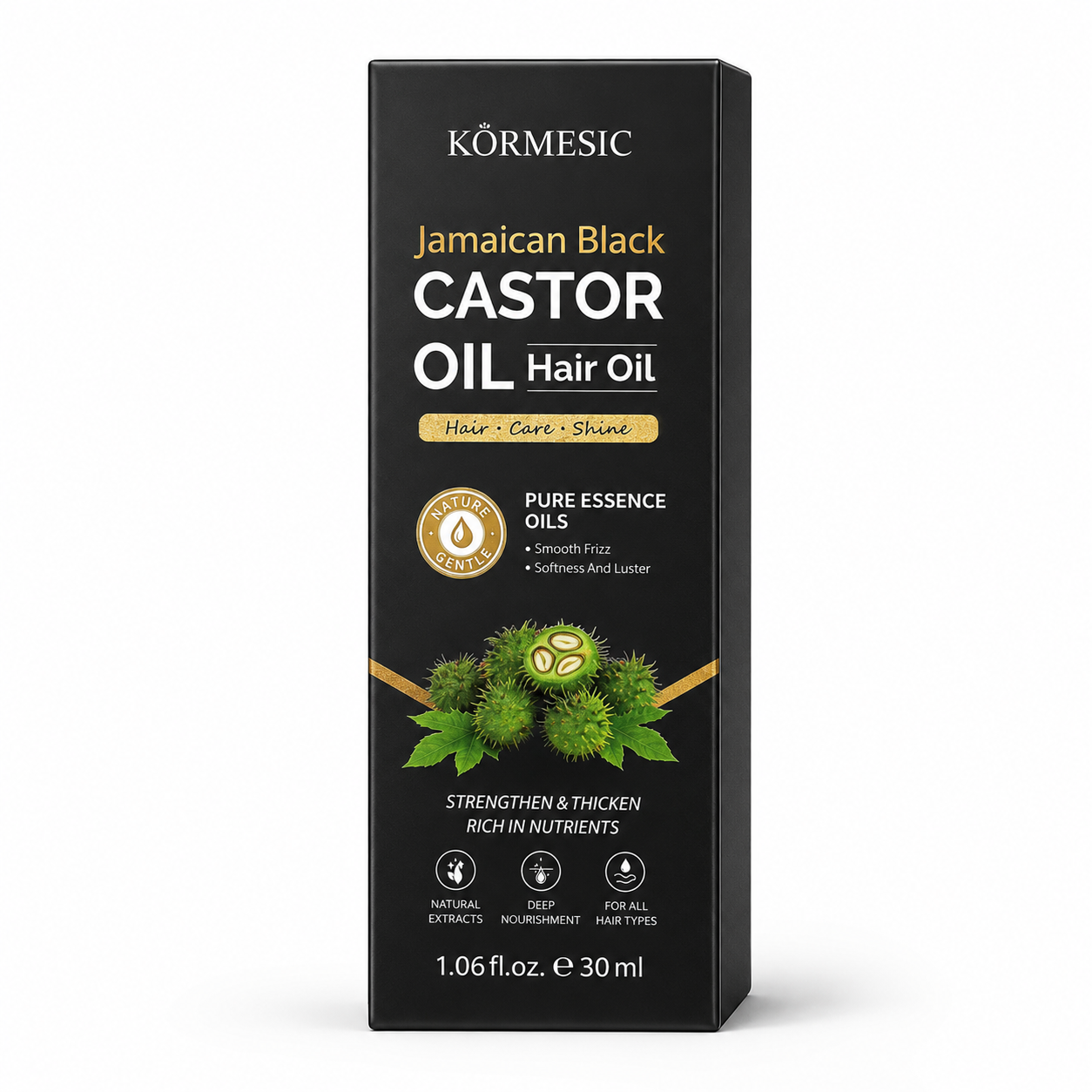 KORMESIC JAMAICAN BLACK CASTOR OIL – ULEI DE PĂR CU ULEI DE RICIN NEGRU JAMAICAN, 30 ML KMC505913