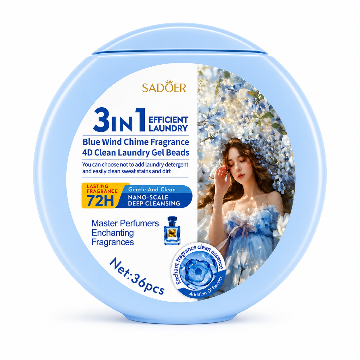 SADOER CAPSULE PENTRU RUFE SADOER 3 ÎN 1 FRESH 36 BUC SD79729