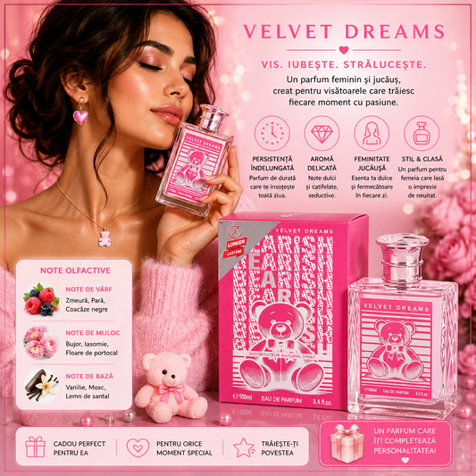 V.V.LOVE BEAR VELVET DREAMS EAU DE PARFUM PENTRU FEMEI 100 ML VL8901-76