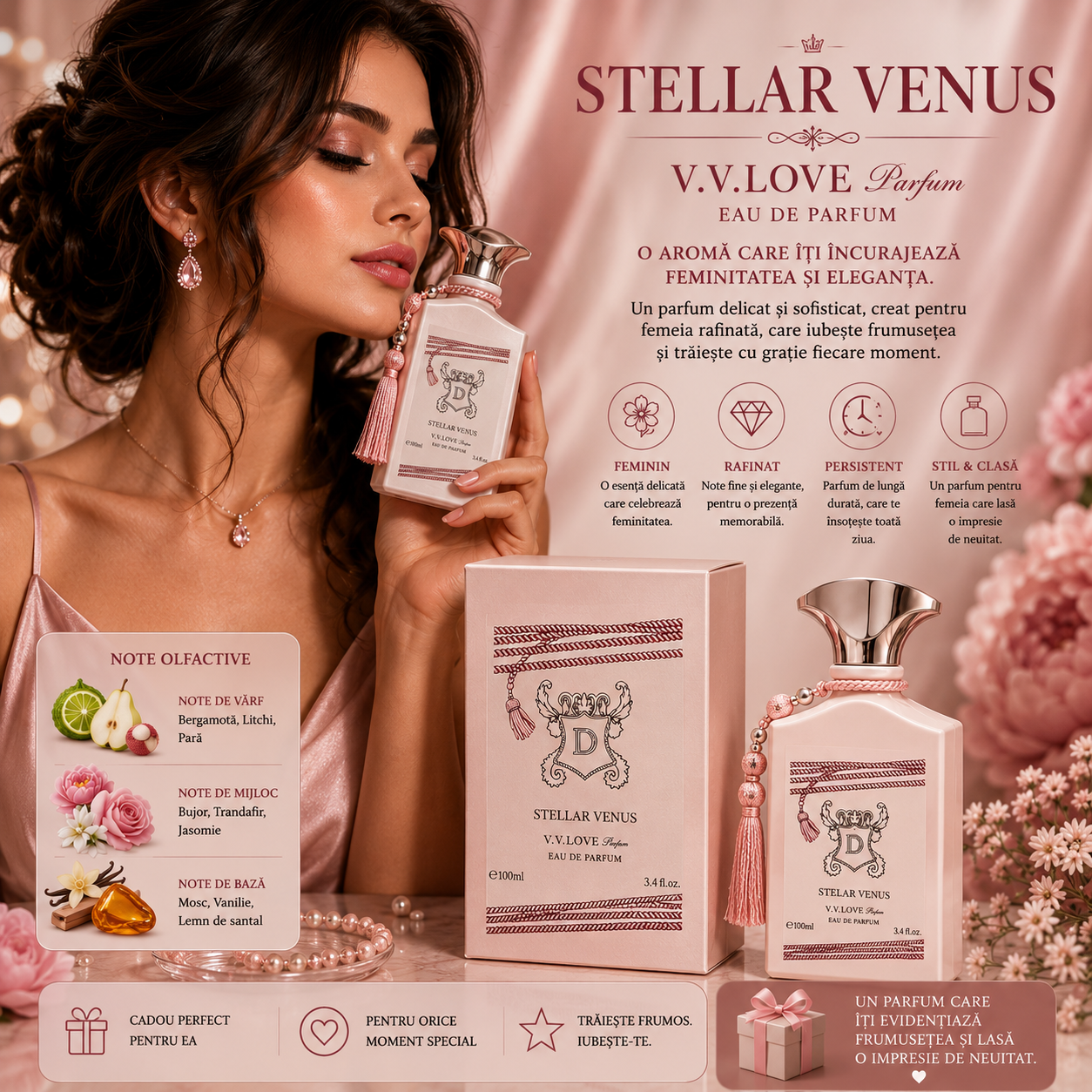 V.V.LOVE PRIVÉ STELLAR VENUS EAU DE PARFUM PENTRU FEMEI 100 ML VP-61041