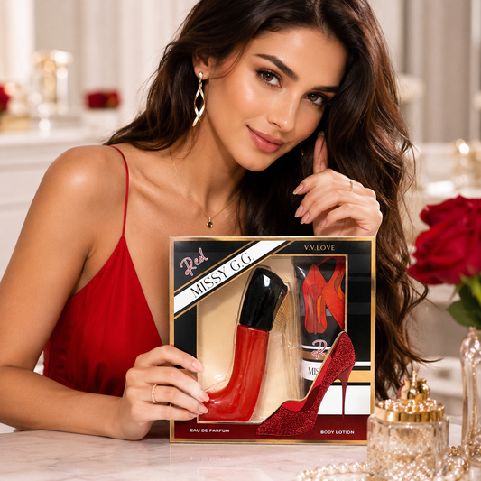 V.V.LOVE RED MISSY G.G. GIFT SET Eau de Parfum + Body Lotion.