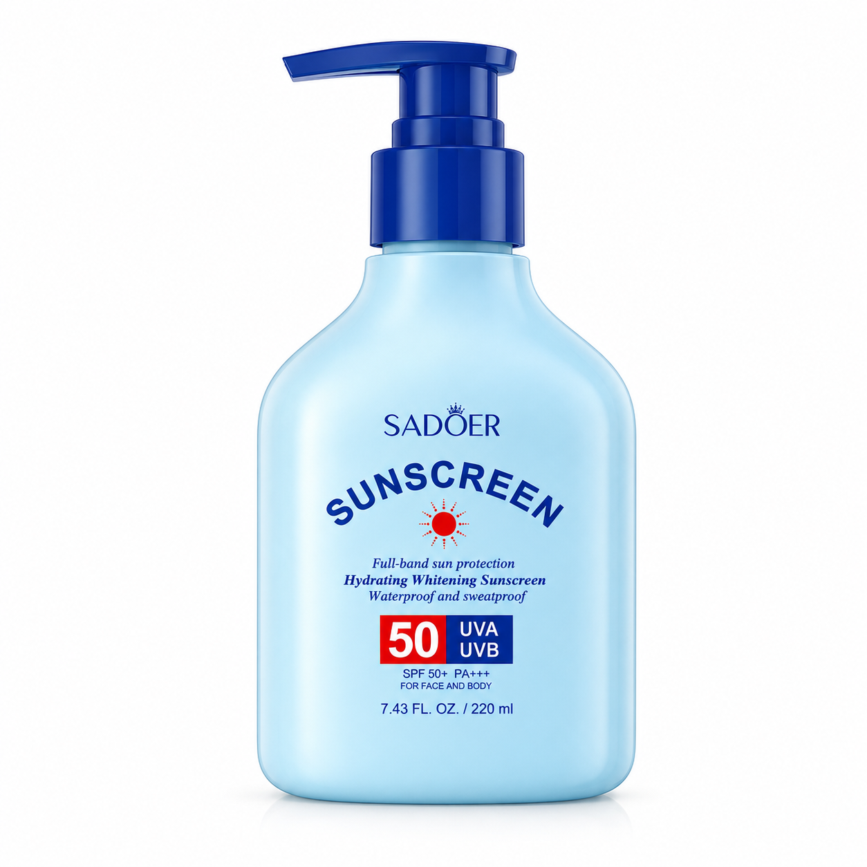 SADOER Sunscreen SPF 50+ PA+++ 220ml SD58093