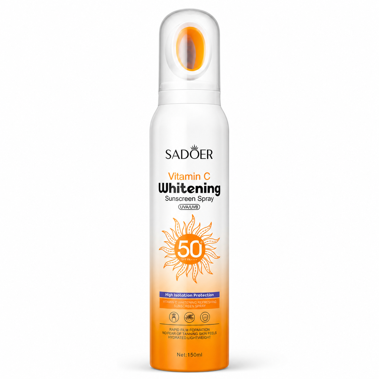 SADOER Vitamin C Whitening Sunscreen Spray SPF 50+ PA+++ 150ml SD12600