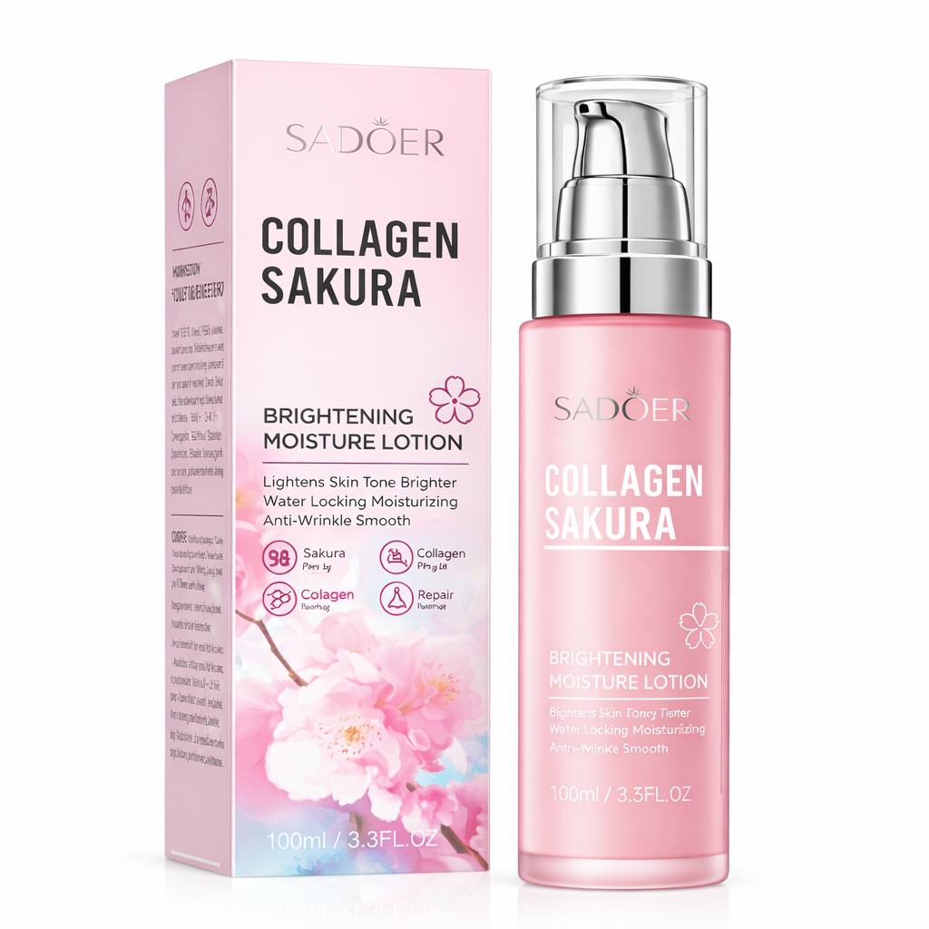 PRODUS DE ÎNGRIJIRE A PIELII CU COLAGEN ȘI CIREȘE JAPONEZE SADOER SD02990 100ml