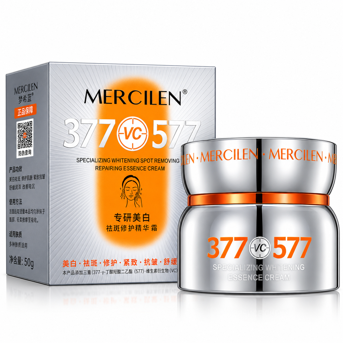 MERCILEN 377 VC 577 – Cremă Facială Iluminatoare și Anti-Pete – Essence Cream MXL6891