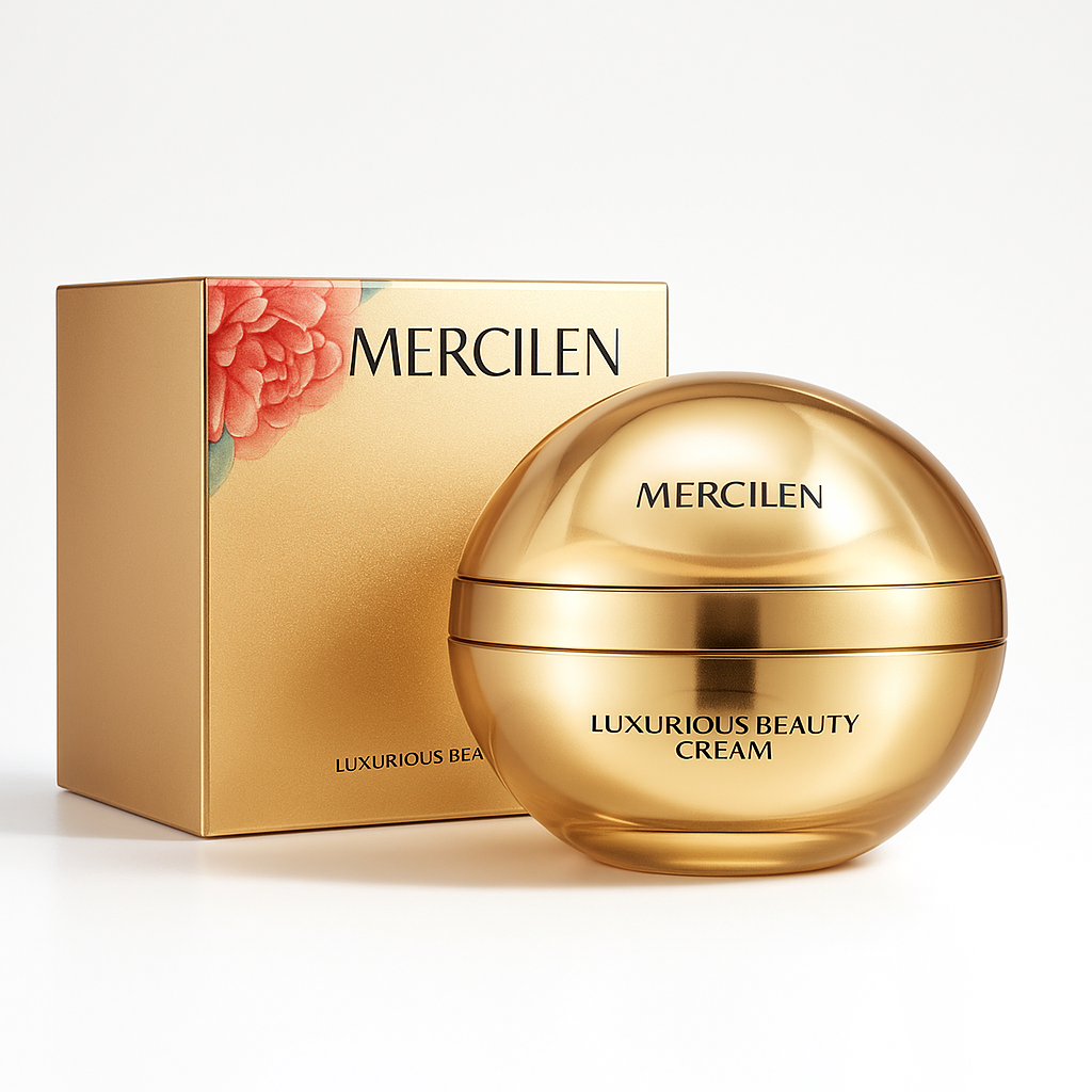 Cremă facială Mercilen cu efect de fermitate cu cordyceps și ganoderma 50 g.  MXL1513