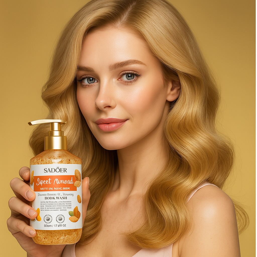 Gel de duș Sadoer cu extract de migdale dulci 500 ml.  SD05342