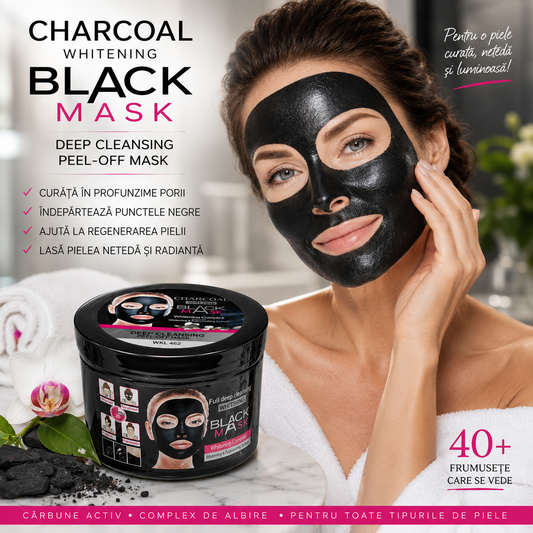 CHARCOAL BLACK MASK DEEP CLEANSING PEEL-OFF MASK 300ml