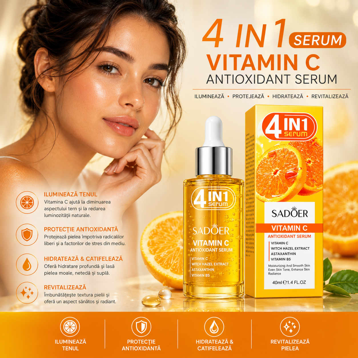 SADOER Vitamin C Antioxidant Serum 4in1 40ml