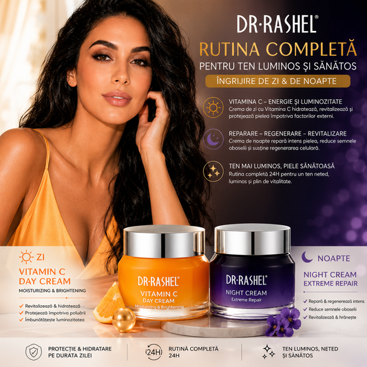 Dr. Rashel Cremă de zi cu vitamina C cremă de noapte cu retinol (2 x 50 g) DRL-1723