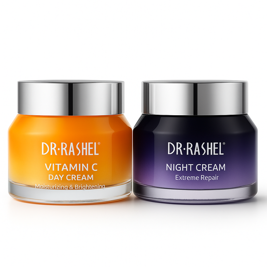 Dr. Rashel Cremă de zi cu vitamina C  cremă de noapte cu retinol (2 x 50 g) DRL-1723