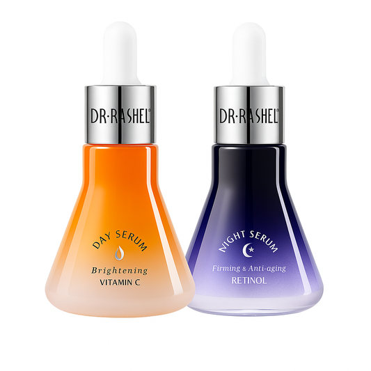 Dr. Rashel Ser facial de zi cu vitamina C ser facial de noapte cu retinol DRL-1724