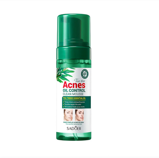 Spuma pentru curățare facială SADOER Anti acne cu arbore de ceai 150ml. SD62685