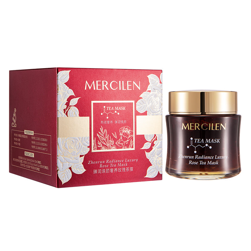 MERCILEN Mască Facială cu Trandafir și Ceai – Zhenrun Radiance Luxury Rose Tea Mask pentru Hidratare, Luminozitate și Revitalizare – MXL3753