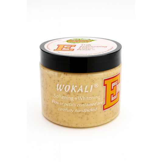 Exfoliant fața și corp Wokali Milk & Whitening Petals Body Scrub