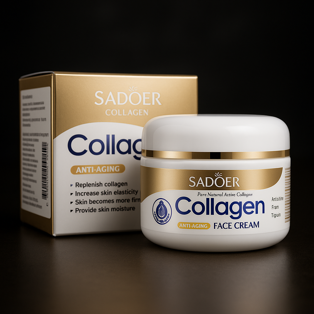 Crema hidratanta anti-riduri SADOER, Collagen Skin Care, 100g.  SD44555