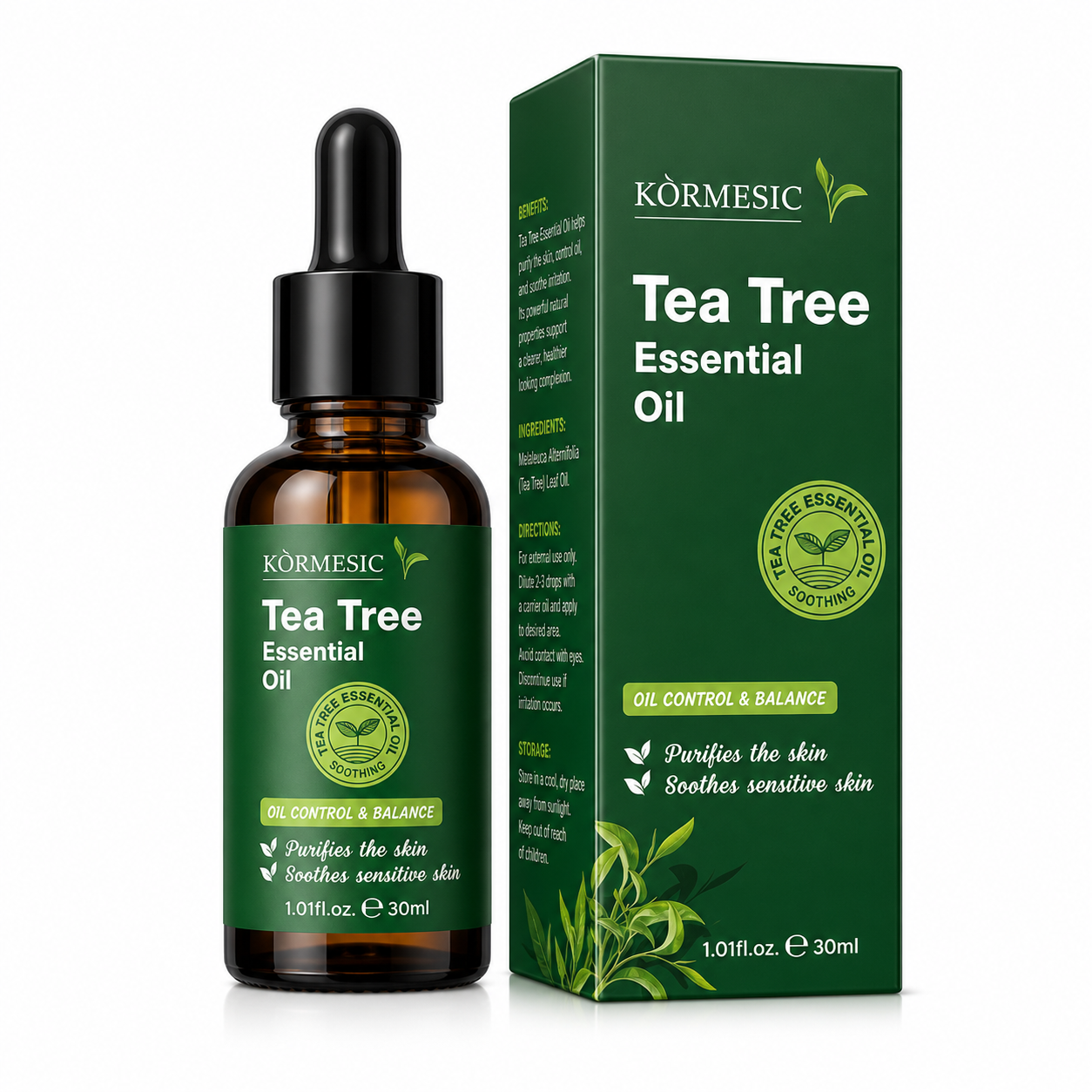 KORMESIC Tea Tree Essential Oil 30ml