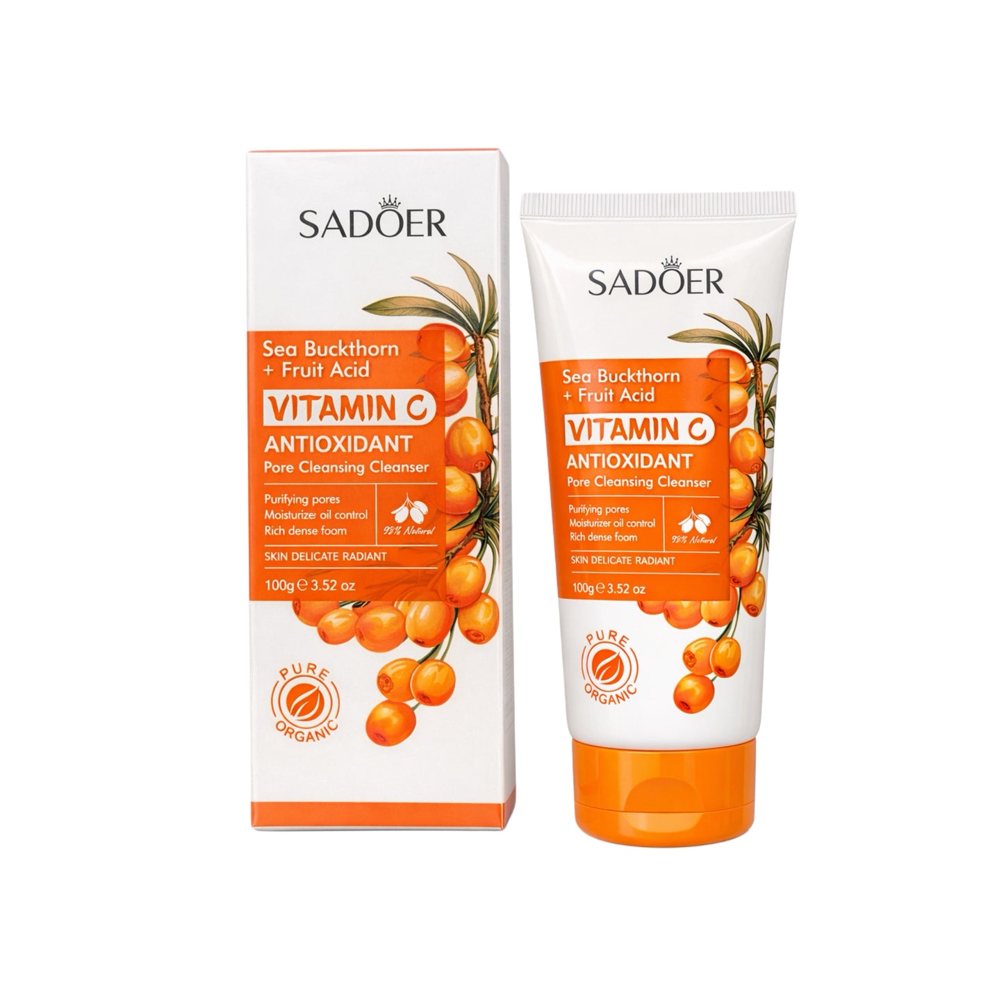 Gel de curățare facial SADOER cu Vitamina C SD49704