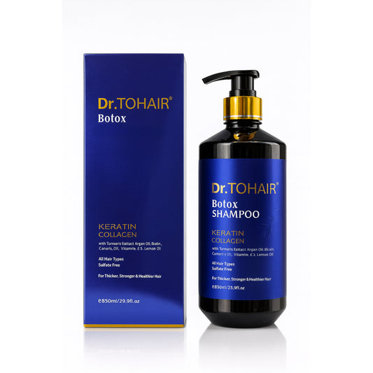 Șampon Dr. TOHAIR Botox – Keratină & Colagen, 850 ml