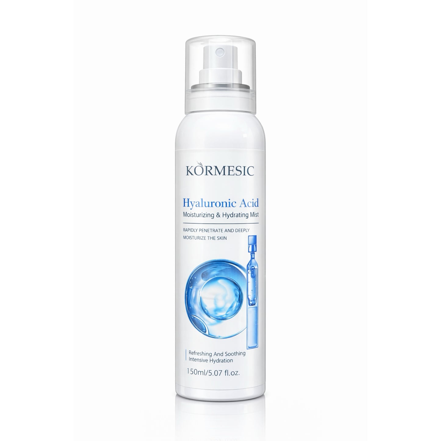 Kormesic Hyaluronic Acid moisturizing hydrating mist spray bottle, 150ml, import cosmetice