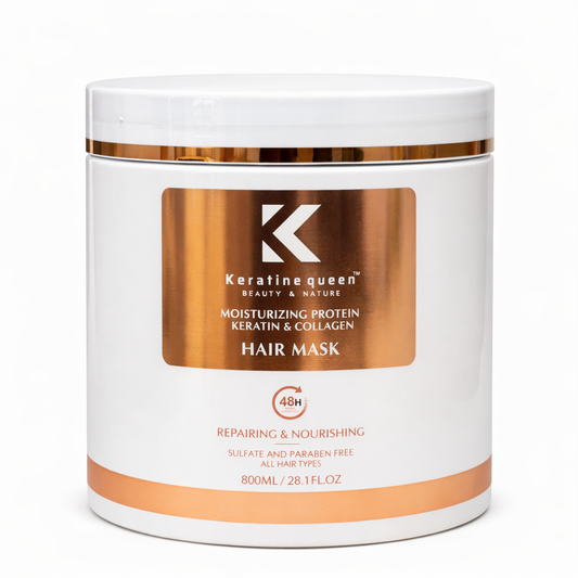 Masca de păr Keratin Queen cu Keratină și Colagen 800ml