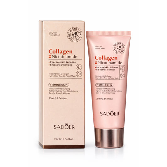Masca facială SADOER Collagen + Nicotinamide Hydro-Glow Tone-Up
