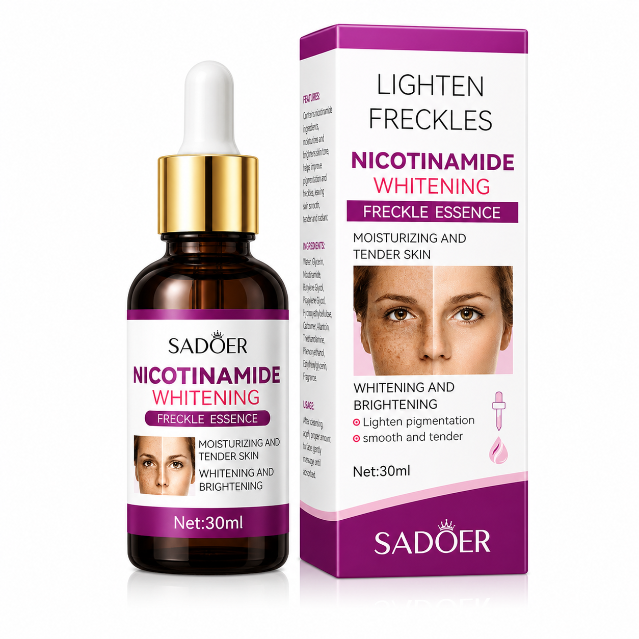 SADOER Nicotinamide Whitening Freckle Essence 30ml