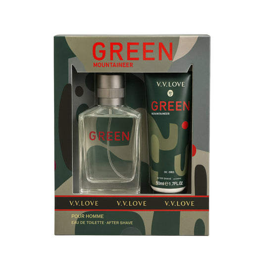 V.V. LOVE Green Mountaineer Pour Homme Eau de Toilette și un After Shave