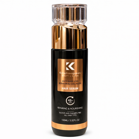 Serul de păr Keratin Queen Anti-Hair Loss cu Keratină și Colagen 100ml