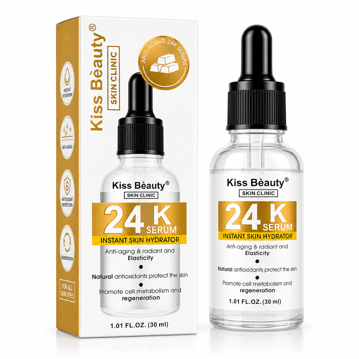 Kiss Beauty 24K Serum – Instant Skin Hydrator