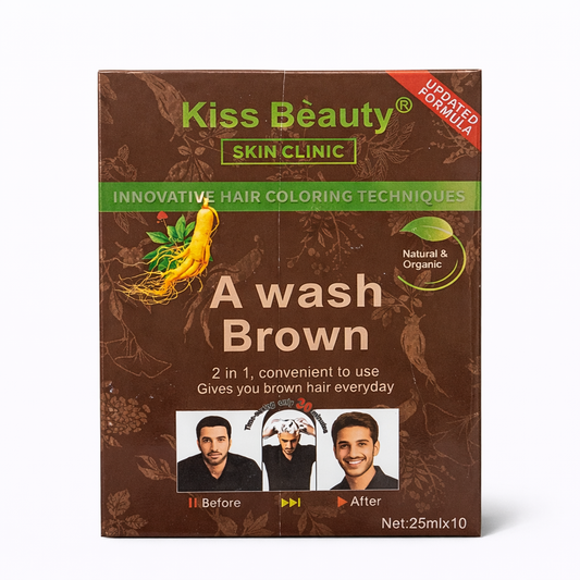 Șampon colorant Kiss Beauty Skin Clinic A Wash Brown