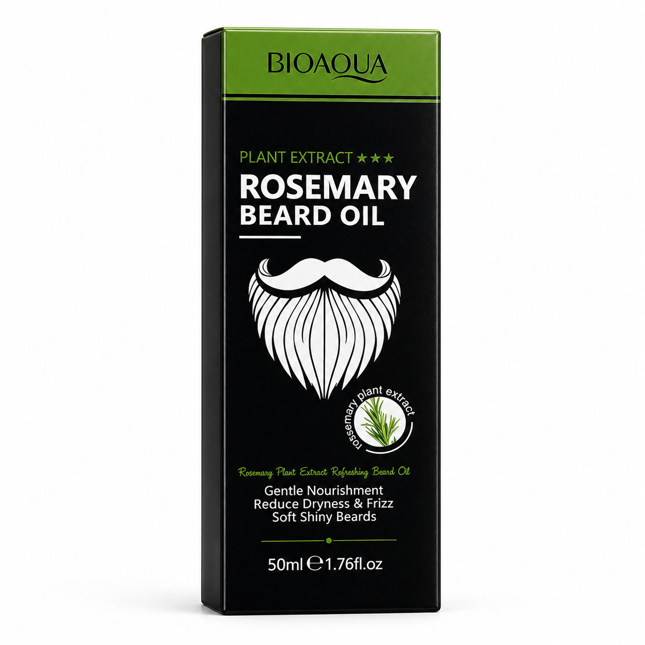 BIOAQUA ROSEMARY BEARD OIL – ULEI PENTRU BARBĂ CU EXTRACT DE ROZMARIN, 50 ML BQY12740