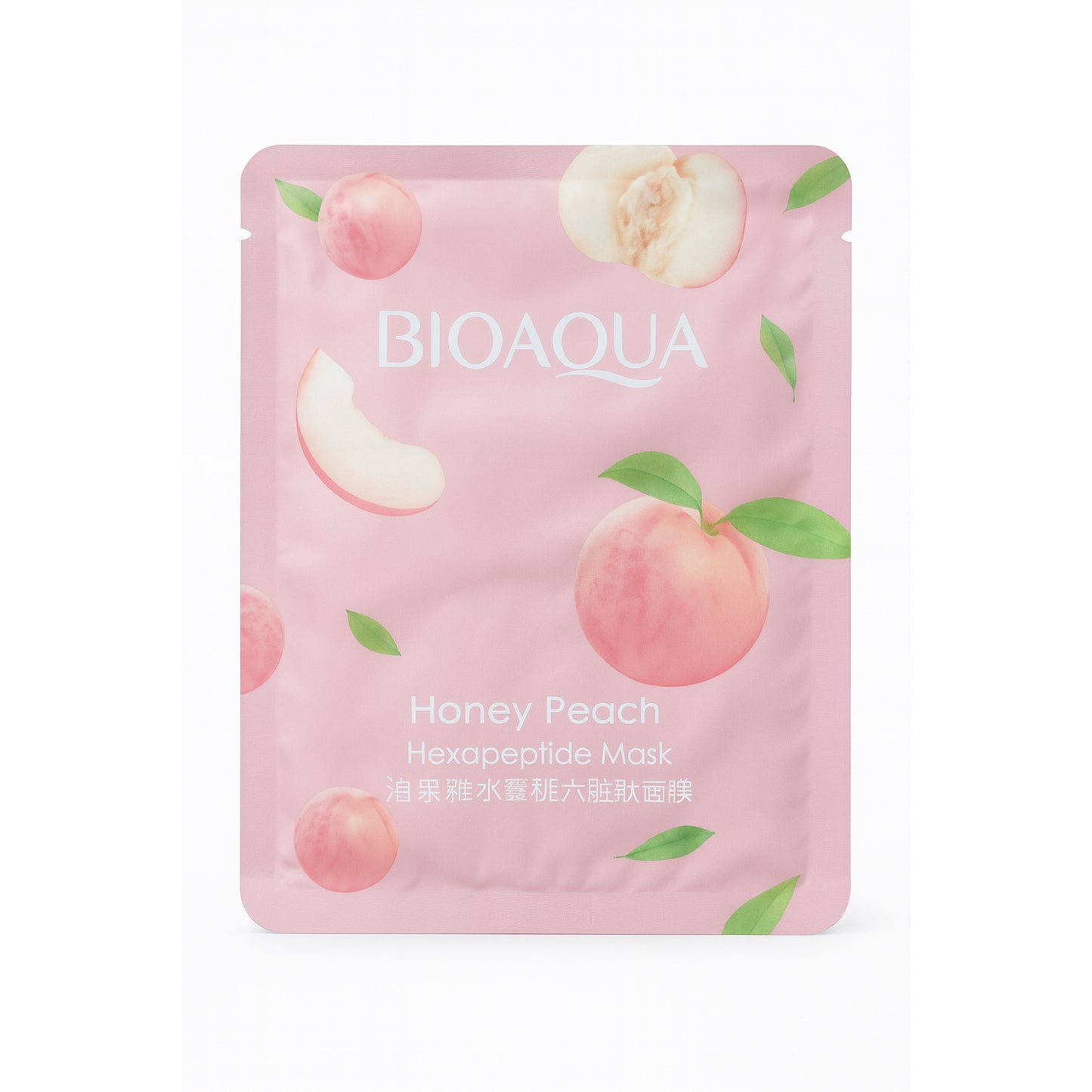 Masca facială Bioaqua  hidratantă cu piersică și hexapeptide BQY87549