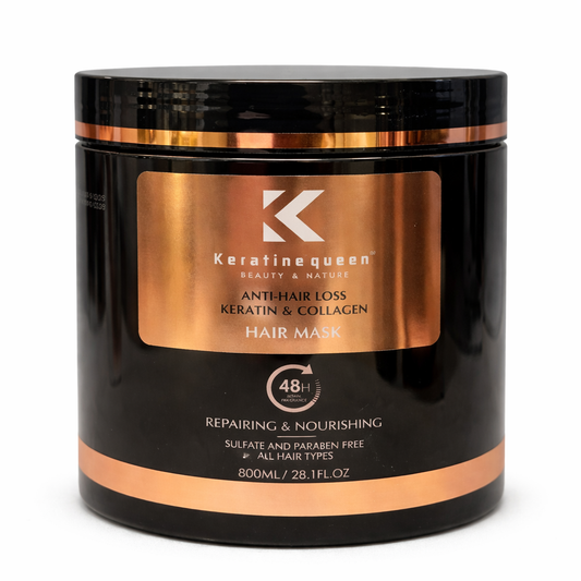 Masca de păr Keratin Queen Anti-Hair Loss cu Keratină și Colagen 800ml