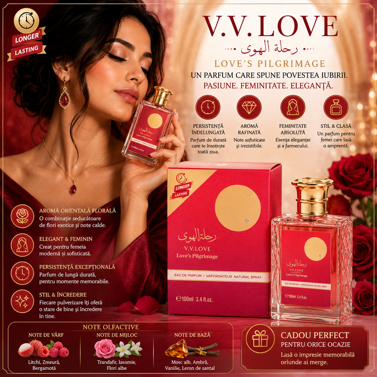 V.V.LOVE LOVE'S PILGRIMAGE EAU DE PARFUM PENTRU FEMEI 100 ML VL8901-68