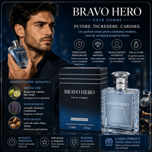 V.V.LOVE BRAVO HERO EAU DE TOILETTE PENTRU BĂRBAȚI 100 ML VL8901-49