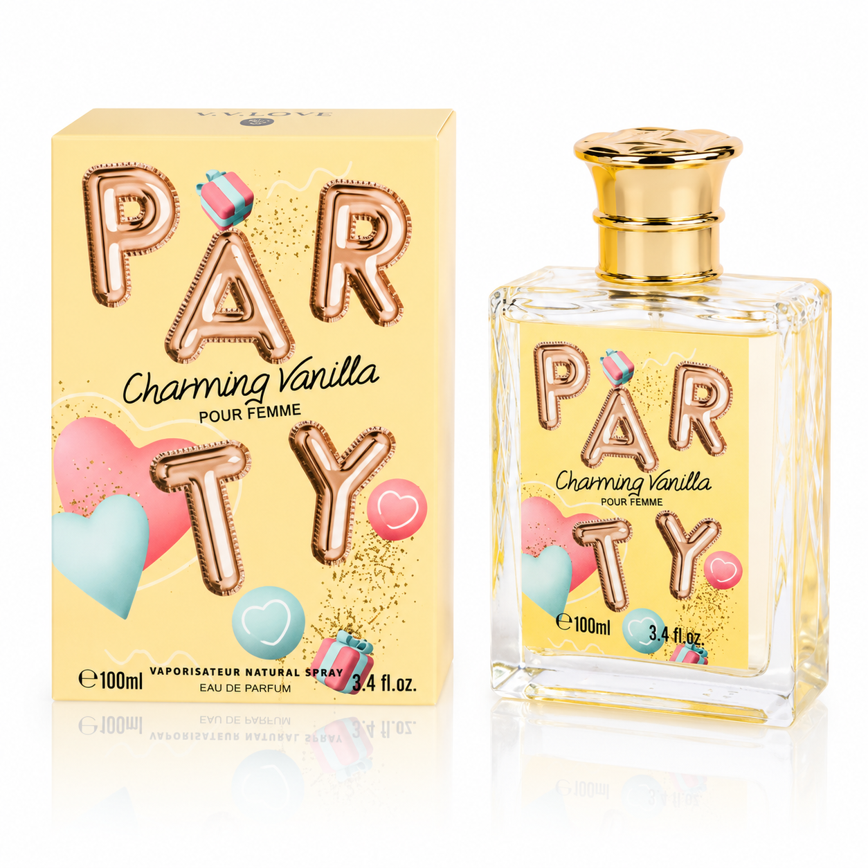 V.V.LOVE PARTY CHARMING VANILLA EAU DE PARFUM PENTRU FEMEI 100 ML VL8901-17