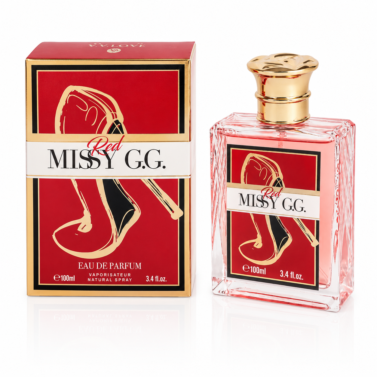 V.V.LOVE MISSY G.G. RED EAU DE PARFUM PENTRU FEMEI 100 ML VL8901-19