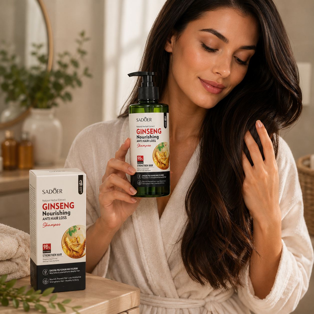SADOER ȘAMPON CU EXTRACT DE GINSENG ÎMPOTRIVA CĂDERII PĂRULUI 500 ML SD50885